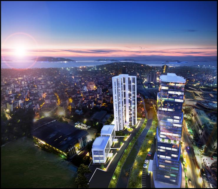 Maltepe bölgesinde iş kompleksi, İstanbul