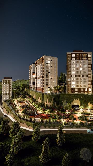 Новый жилой комплекс в центре Стамбула, район Эюп