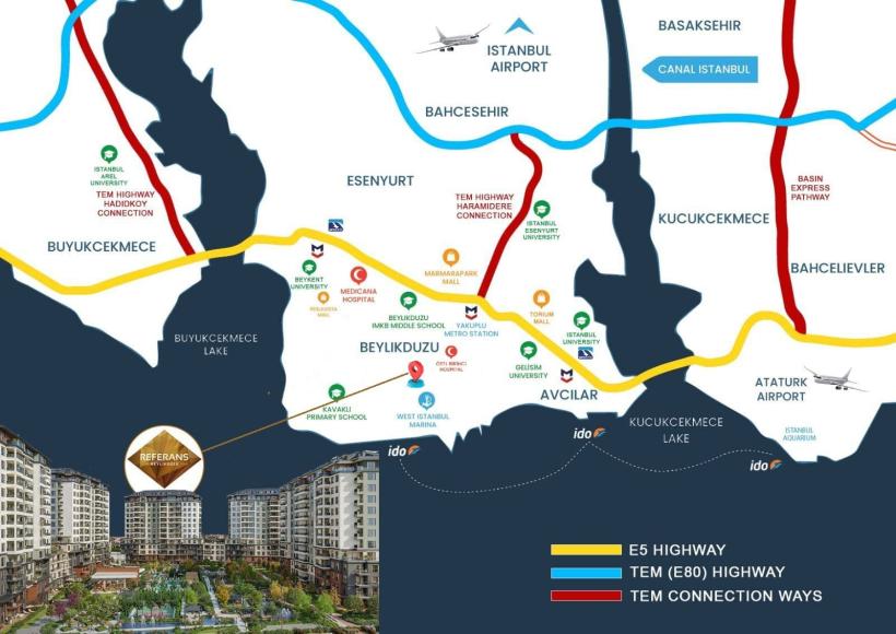 Проект в городе Стамбул, район Бейликдюзю