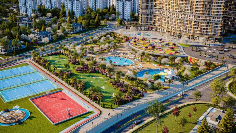 Новый жилой комплекс в районе Бююкчекмедже, Стамбул